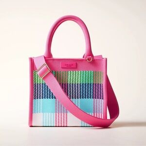 Kate spade ♠️ target 🎯 Colorful Plaid Women's Tote Bag